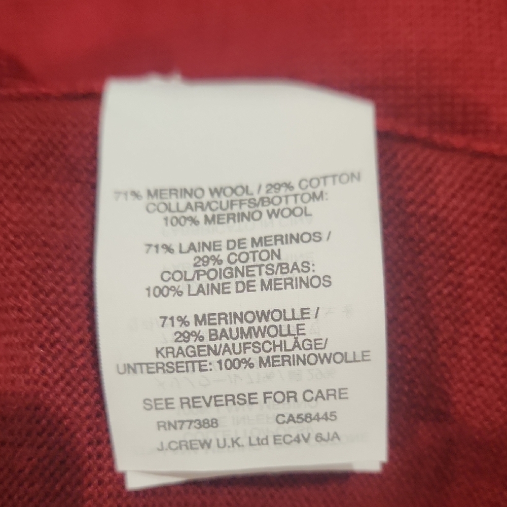 J. Crew Women's Rich Red Crew Neck Sweater - Picture 7 of 8